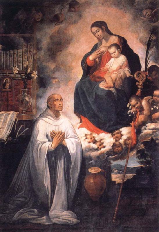 ROELAS, Juan de las Vision of St.Bernard Norge oil painting art